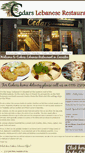 Mobile Screenshot of cedarslebaneserestaurant.co.uk